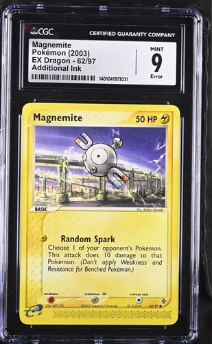 Magnemite graded CGC 9 for sale on eBay
