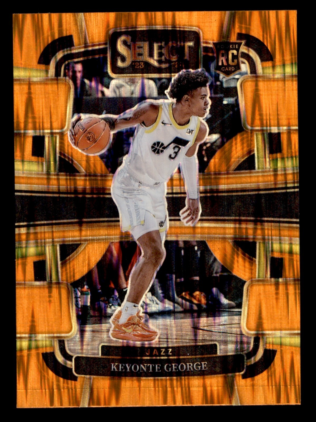 2023-24 Keyonte George  RC #75 Select Orange Flash Prizm Rookie | Utah Jazz
