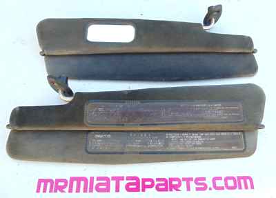 90-97 Mazda Miata OEM Bi Fold Bi-fold Left Right Sun Visors Visor