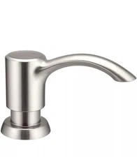 Stainless Steel Kitchen Sink Soap Dispenser Pump Refillable Bottle 360° Swivel