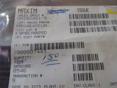 3 PCS MAX4642EUA MAXIM IC SWITCH DUAL SPST 8UMAX **USA STOCK**
