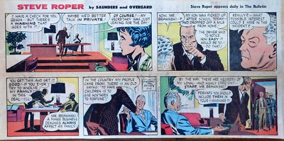 Steve Roper & Mike Nomad by Overgard - color Sunday comic page - Nov. 17, 1968