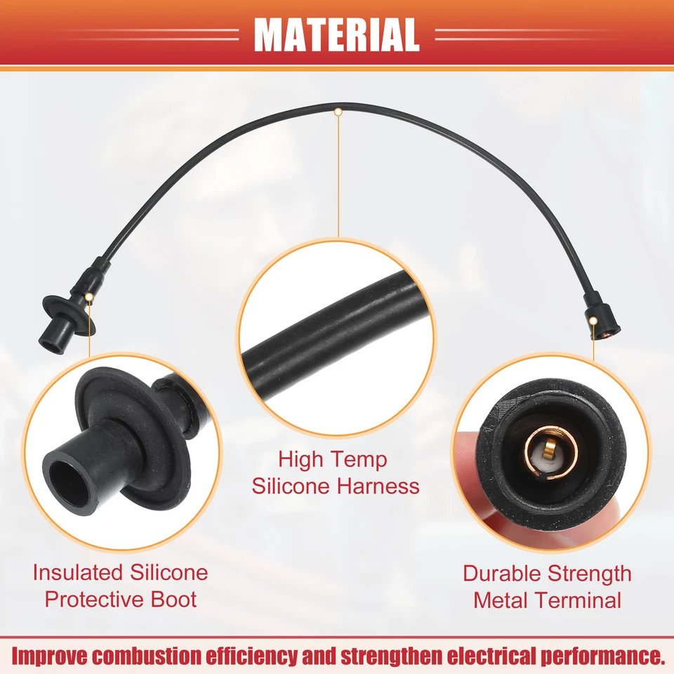 5 Pcs Spark Plug Wire Ignition Coil Cable No.111998031A for VW Beetle Karmann - Image 4 of 4