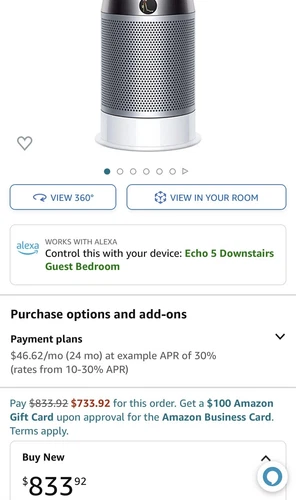 DYSON HP-04 Pure Hot + Cool Air Purifier Heater + Fan HEPA Air Filter ALEXA WIFI