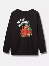 Torrid GRINCH Sweatshirt Black NWT New 5X