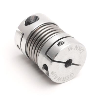 Gerwah DKN15-28-4mm-3/8'' Metal Bellows Coupling, 3/8'' x 4mm Bore, 20mm OD
