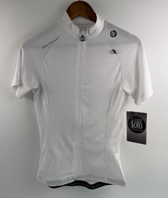 DeSoto Women Skin Cooler Short Sleeve Full Zip Tri Top w/Pockets  White  M  NWT