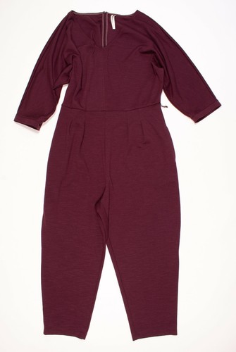 Anthropologie Burgundy Red Pleated 