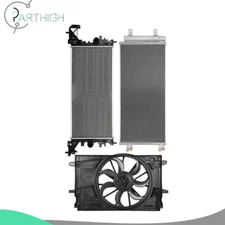 Cooling Fan and Radiator Condenser Kit For 2017 18-2019 Chevrolet Cruze