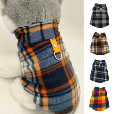 Warm Fleece Weste Haustier Hund Katze Kleidung Dick Fell Welpe T-Shirt Pullove  