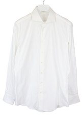 SUITSUPPLY Extra Slim Fit Formal Shirt Men's XL Cutaway Neck Button Up White