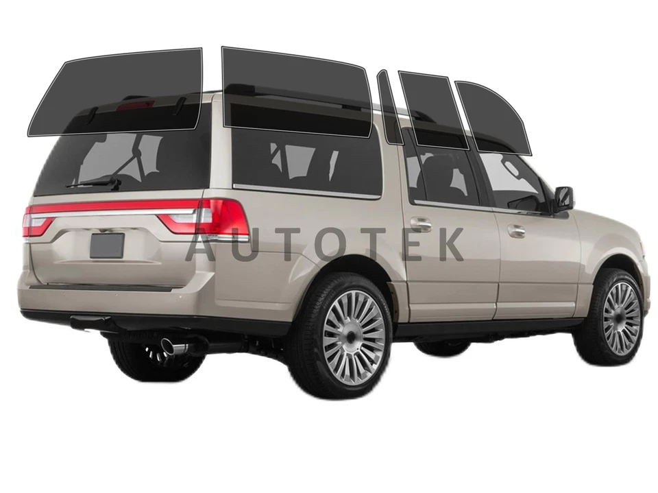 Película de ventana precortada en todos los lados cualquier tono para Lincoln Navigator L 2007-2017 Foto 2 de 4