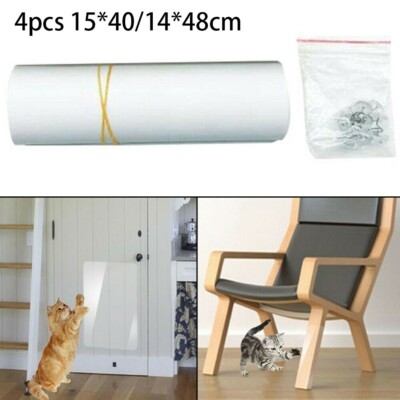 4X Katze Anti Kratzer Blatt Matte Sofa Tür Schutz Kratz Schutz Möbel