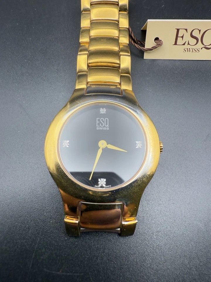 ESQ MOVADO E5448 金色黑色钻石表盘运行电镀问题 D7 — 第 3/4 张图片