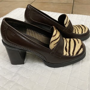Tommy Hilfiger Mocasines Tacón Alto Estampado De Cebra Talla 6.5 | eBay