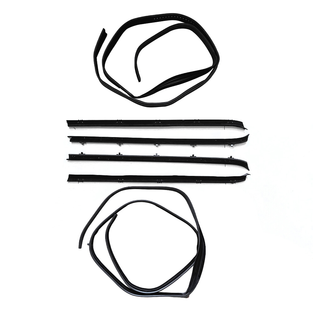 6pc Window Sweep & Run Channel Weatherstrip Seal Kit For 81-91 Pickup Truck