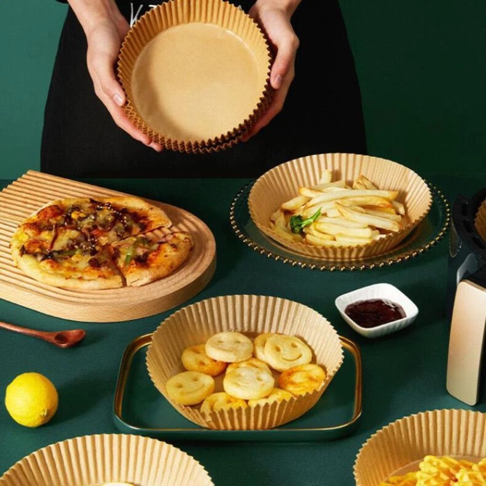 Round Parchment Paper Liner Heat Resistant Oil Absorbent Paper for