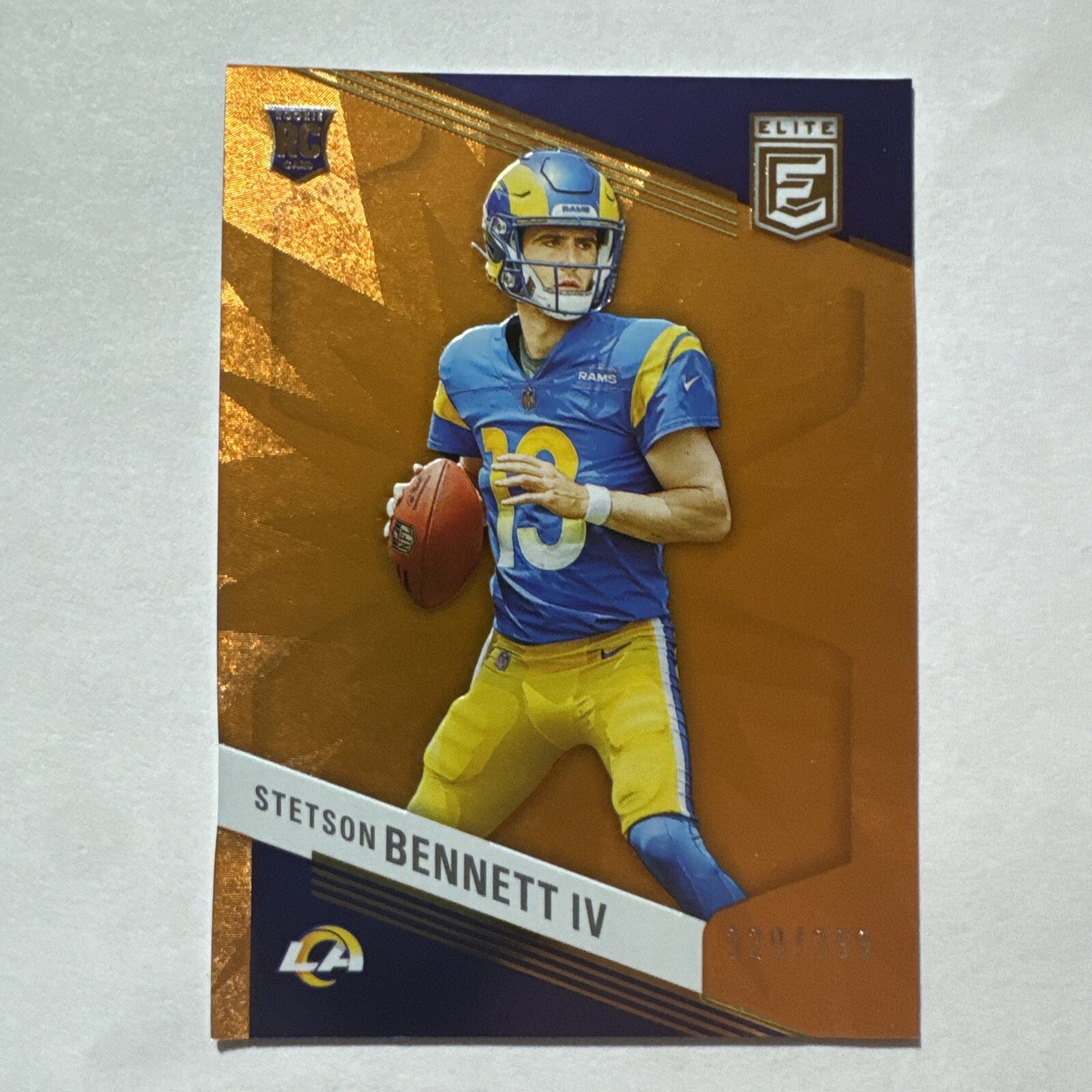 2023 Panini Donruss Elite - Rookies Orange #182 Stetson Bennett /399 (RC)