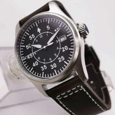 39mm Tandorio black dial sapphire glass NH35A Mechanical automatic mens watch