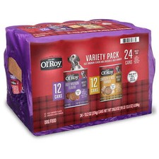 Wet Dog Food Variety Pack, Filet Mignon Flavor and Chicken  Rice Dinner New