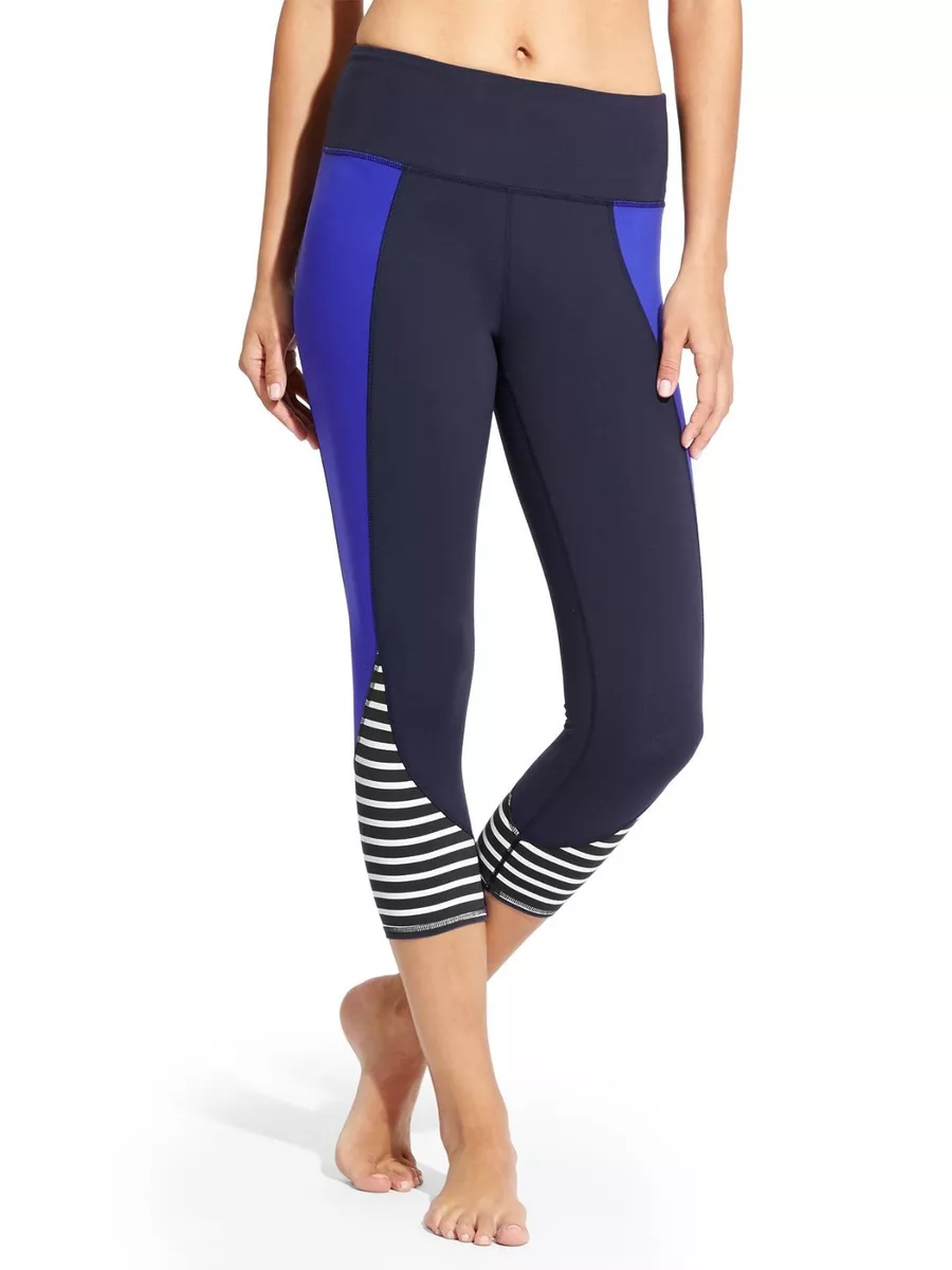 Athleta stripes top chaturanga capri