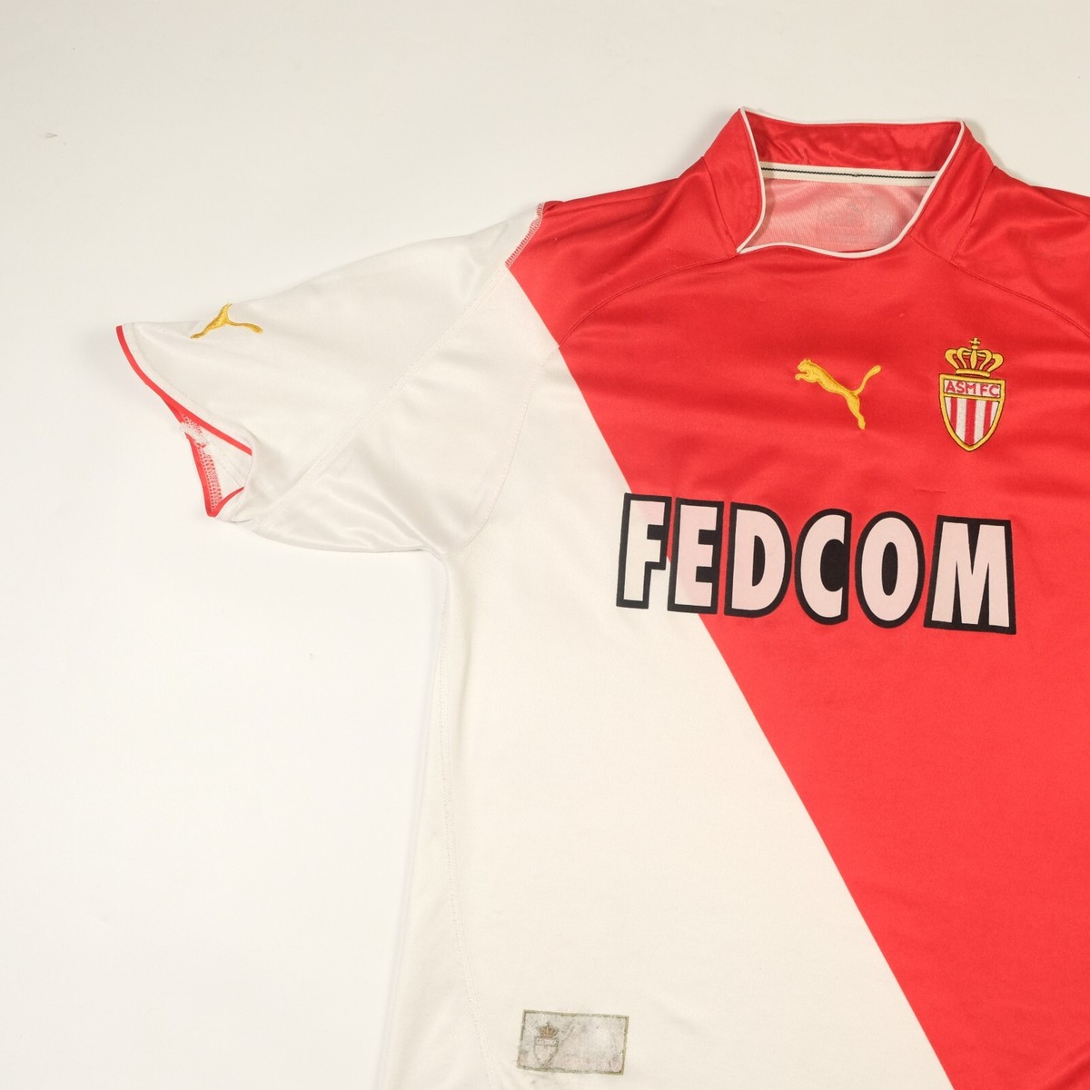 Maillot AS Monaco 2004/2005 – Puma, Taille S + 1 Maillot Mystère Offert