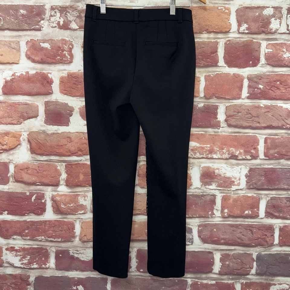 Calça de tornozelo feminina White House Black Market fina 4 calças bordadas florais - Imagem 2 de 4