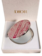 NWT Christian Dior Beauty Compact Mirror Limited Edition Pink White Tiger Motif