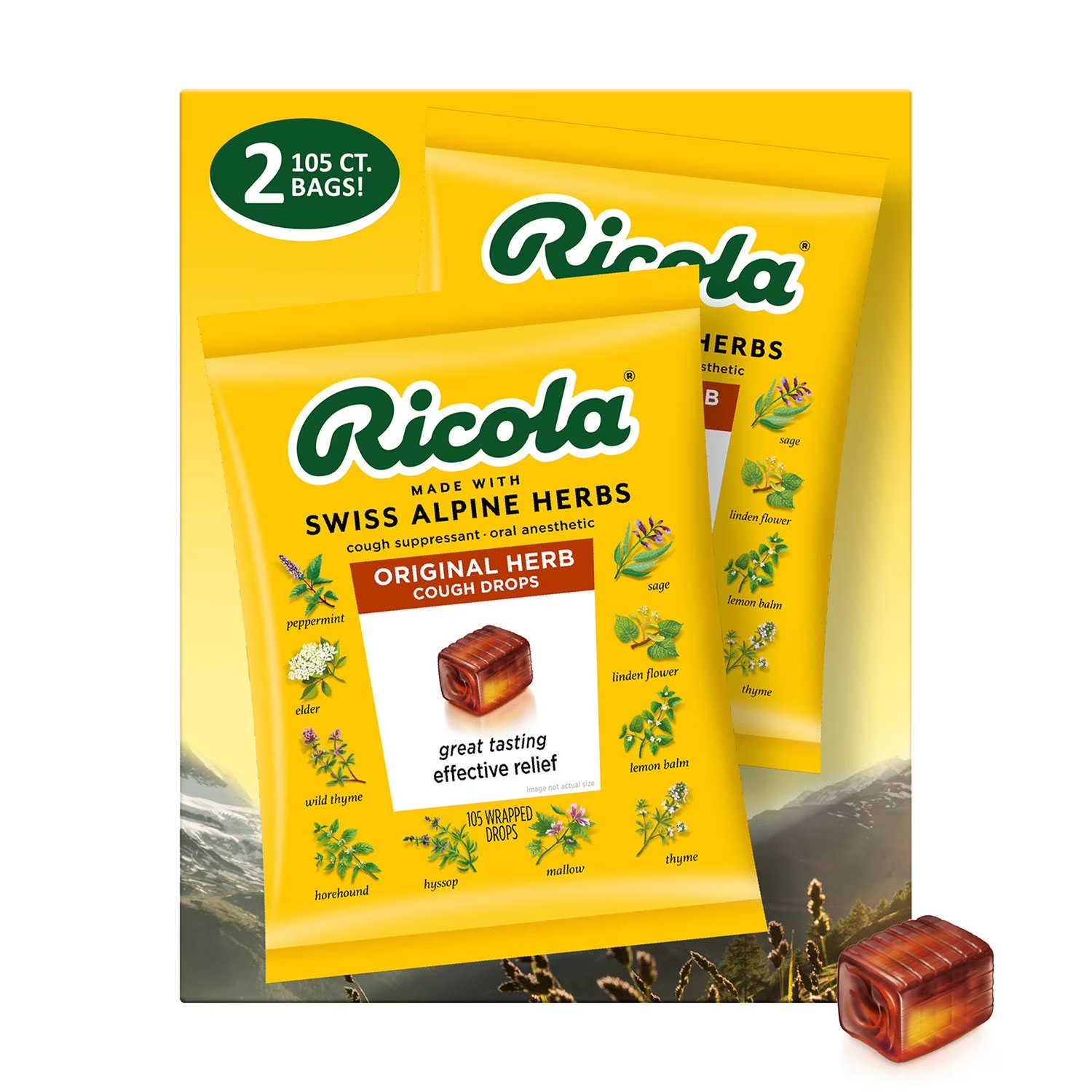 Ricola Original Natural Herb Cough Drops 210 ct. - Soothing 