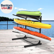 Garage Kayak Rack, Heavy-Duty Metal Kayak Storage Rack Adjustable Freestanding K