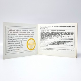 Super Mario Bros - NES Matte Sticker Seal 1985 Test Market Release - CIB GRAIL