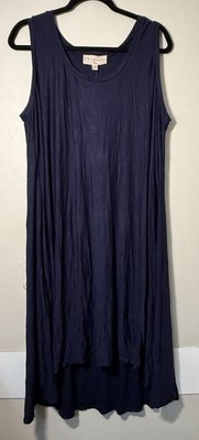 Philosophy Republic Clothing Midi Tank Dress Womens Size 2XL Rich Navy Shift NWT