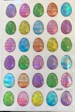 Puffy Easter Eggs 3D Stickers Planner Papercraft Spring Craft Scrapbook