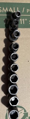 Matco Tools SBUP106V 10pc 3/8'' Drive Metric 6 Point ADV Swivel Impact Socket Set