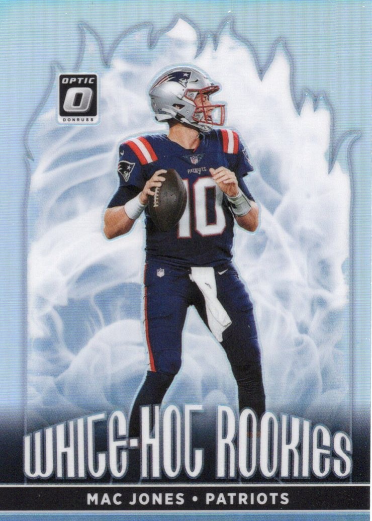 2021 Donruss Mac Jones White Hot Rookies RC New England Patriots #WHR-MJO 