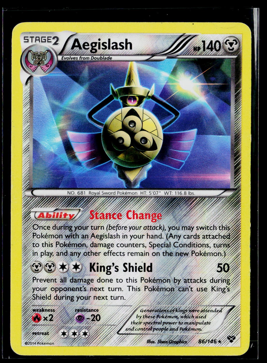 XY Base Set #86/146 Aegislash (86)