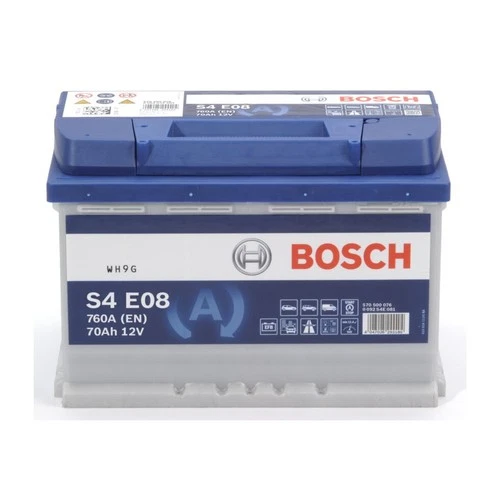 Autobatterie BOSCH S4E08 12V 70Ah 760A B13 0 092 S4E 081 EFB-Technologie