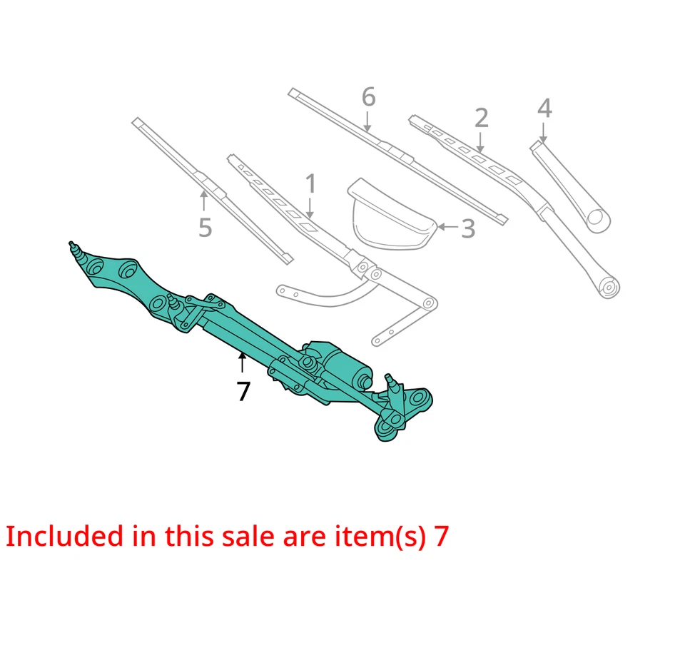 BMW 530i 2005 limpiaparabrisas transmisión OEM 159 k millas - LKQ361747334 Foto 4 de 4