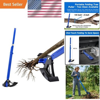 Heavy Duty Sapling Puller Tree Root Extractor Tool for 1/4 to 2'' Woody Stems