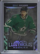 2017-18 SPx UD Black Lustrous Rookies 133/175 Denis Gurianov #LR-DG Auto 0tf