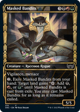 [4x] Masked Bandits - Foil - Showcase - Near Mint, English - SNC Extras MTG Magi