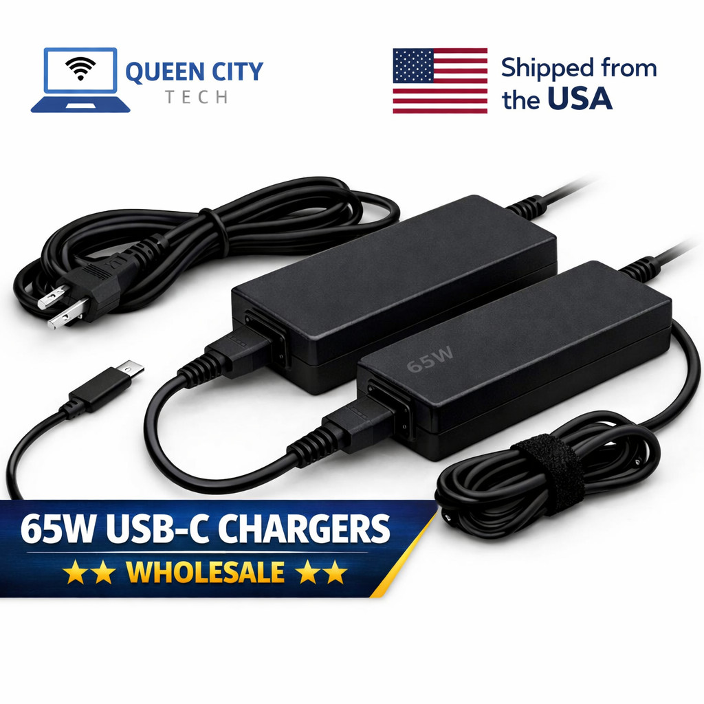 LOT of 65 W USB C Adapter Charger For Laptop | Lenovo Acer HP ASUS Dell