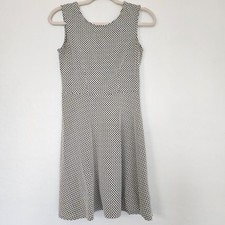George Womens Black and White Sleeveless Dress Size S