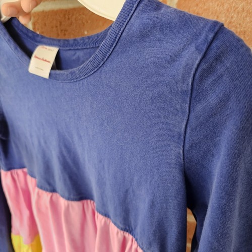 Hanna Andersson Rainbow Tiered Twirl Dress Size 120 (U.S 6-7) Long Sleeves Girls - Picture 11 of 16