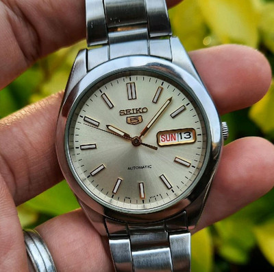 Rare SEIKO SNX995K1 SNX995 Automatic 7S26-0420 Lemon Dial Sunbrust Watch Vintage