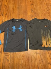 Boys Size 4 Lot of 2 Long Sleeve Activewear. Under Armour  Nike
