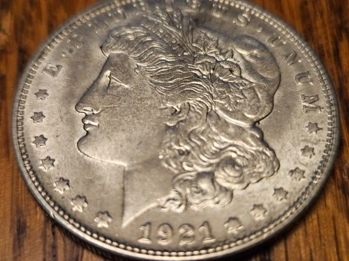 1921-S MORGAN AU+++ LUSTER W/VIDEO PRICED BELOW MELT  WITH FREE SHIP!