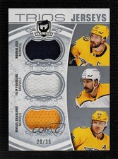 2022 The Cup Trios Jerseys 20/35 Roman Josi Filip Forsberg Mikael Granlund 2d8