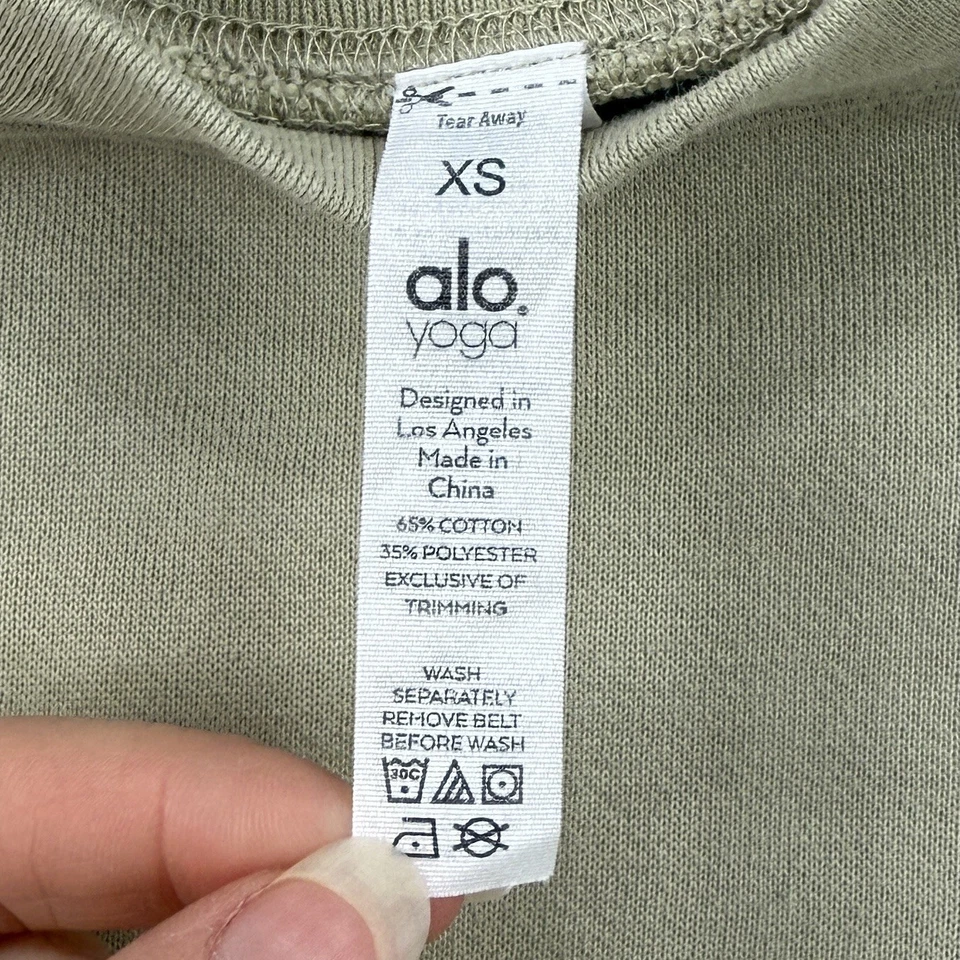 Alo Yoga Paisaje Urbano Sudadera Vestido Mujer XS Beige Atletismo Acogedor Comodidad Foto 2 de 4