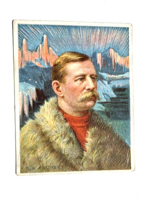 T118  S. A. Andree #3, The World's Greatest Explorers, 1911 Set Break, EX